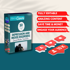 50 Depression And Mood Disorders - Social Media Templates