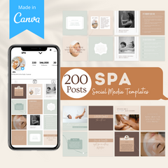 200 Spa Posts - Social Media Templates