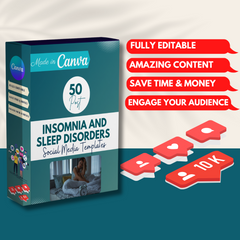 50 Insomnia And Sleep Disorders Posts - Social Media Templates