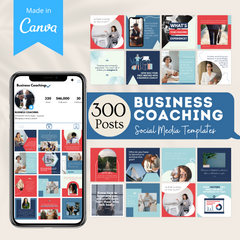 300 Business Coaching Posts - Social Media Templates