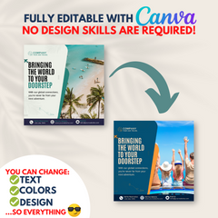 500 Travel Posts - Social Media Templates
