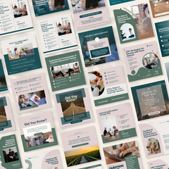 50 Therapies And Treatments Posts - Social Media Templates