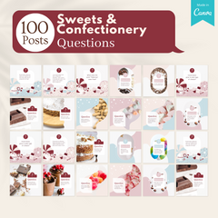 200 Sweets & Confectionery Posts - Social Media Templates