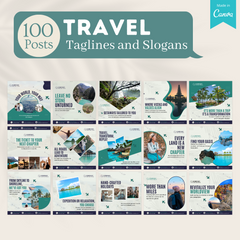 500 Travel Posts - Social Media Templates