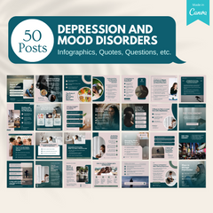 50 Depression And Mood Disorders - Social Media Templates