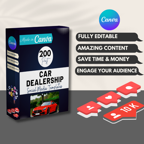 200 Car Dealership Posts - Social Media Templates
