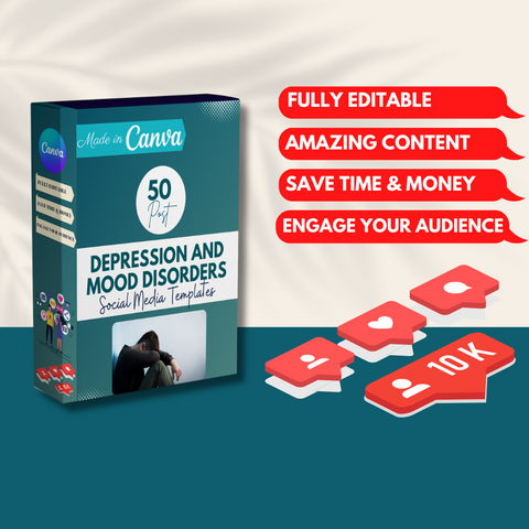 50 Depression And Mood Disorders - Social Media Templates