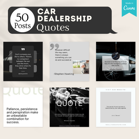 200 Car Dealership Posts - Social Media Templates