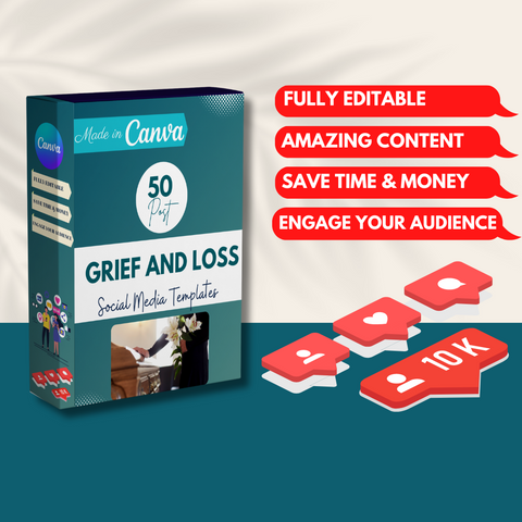 50 Grief And Loss Posts - Social Media Templates