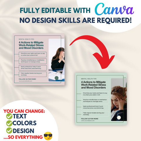 50 Depression And Mood Disorders - Social Media Templates