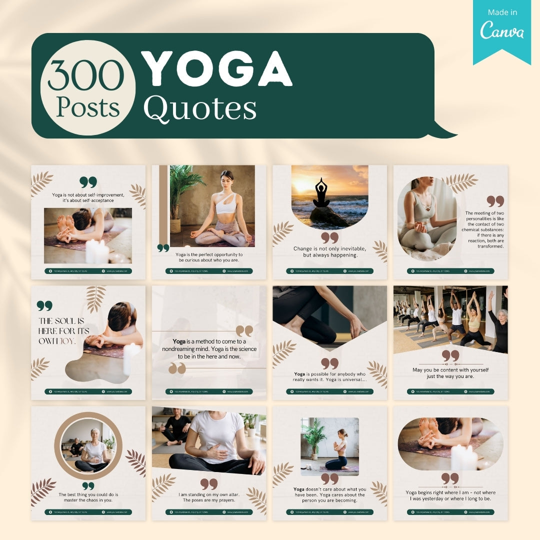 Yoga Bundle - Social Media Templates Yoga Bundle