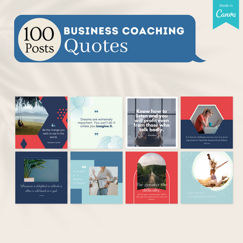 300 Business Coaching Posts - Social Media Templates
