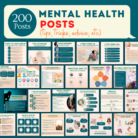 Mental Health Bundle - Social Media Templates