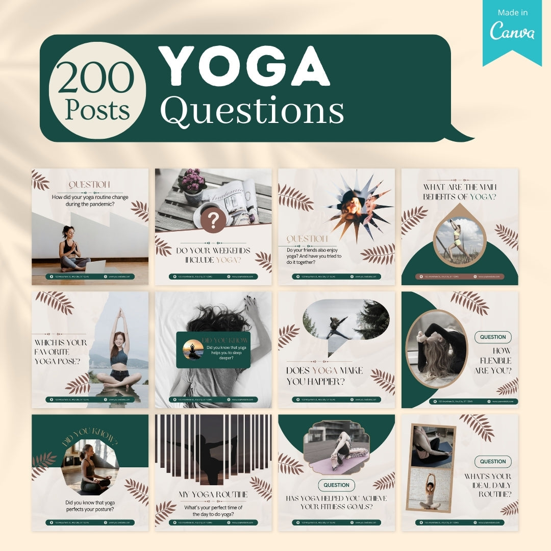 Yoga Bundle - Social Media Templates Yoga Bundle