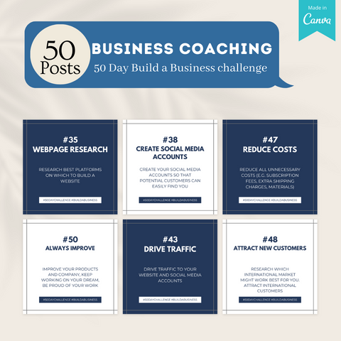 300 Business Coaching Posts - Social Media Templates