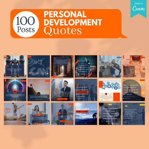 Personal Development Bundle -Social Media Templates