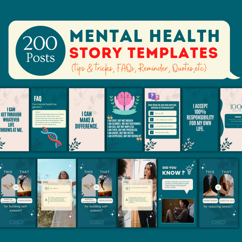Mental Health Bundle - Social Media Templates