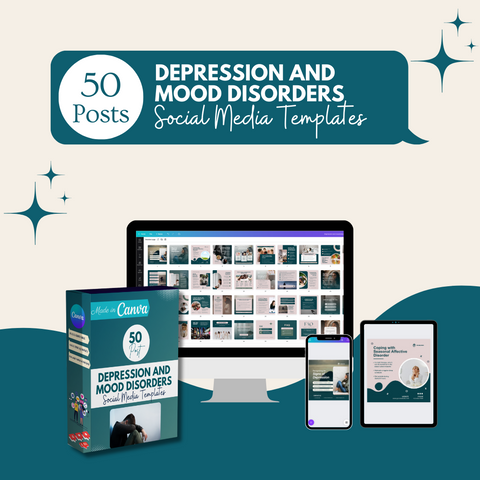 50 Depression And Mood Disorders - Social Media Templates
