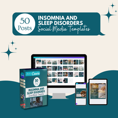 50 Insomnia And Sleep Disorders Posts - Social Media Templates