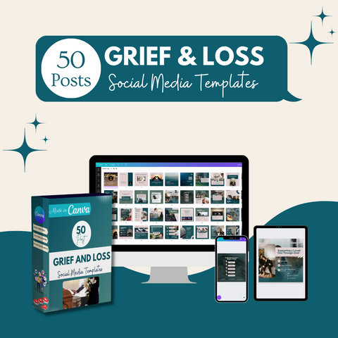 50 Grief And Loss Posts - Social Media Templates