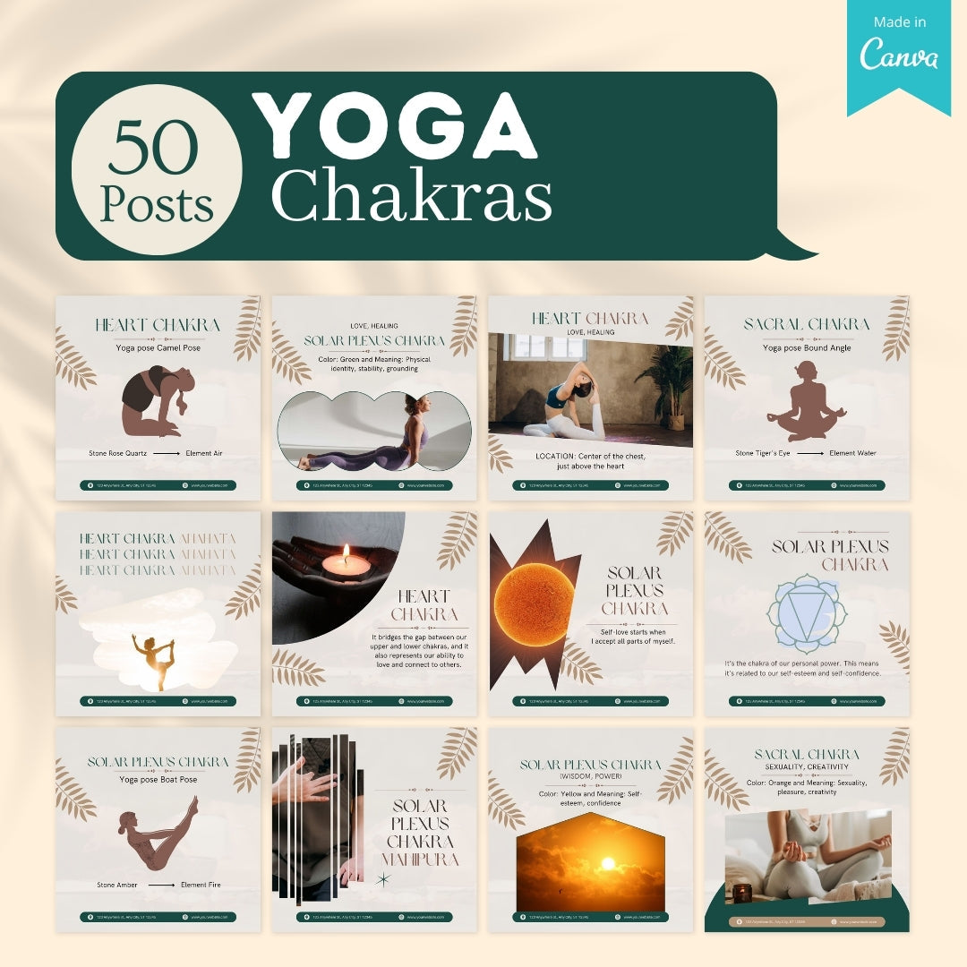 Yoga Bundle - Social Media Templates Yoga Bundle