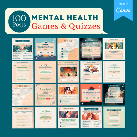 Mental Health Bundle - Social Media Templates