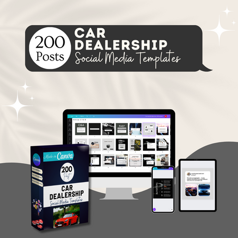200 Car Dealership Posts - Social Media Templates