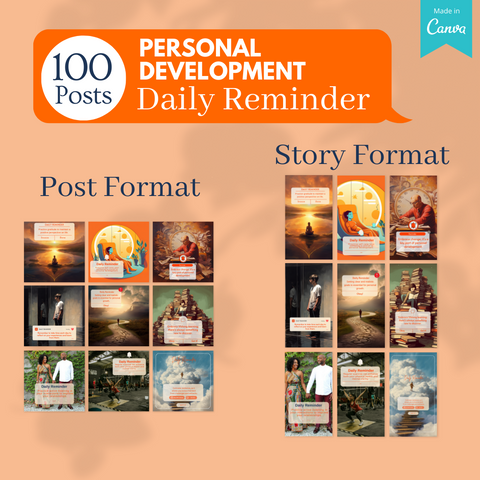 Personal Development Bundle -Social Media Templates
