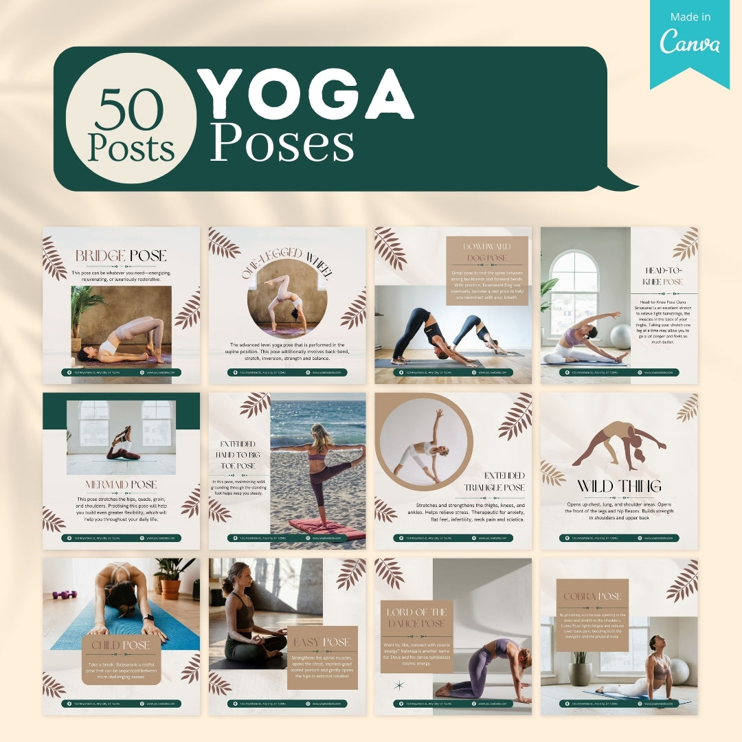 Yoga Bundle - Social Media Templates Yoga Bundle