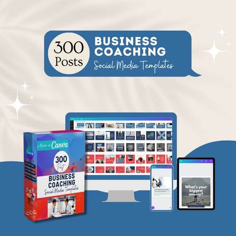 300 Business Coaching Posts - Social Media Templates