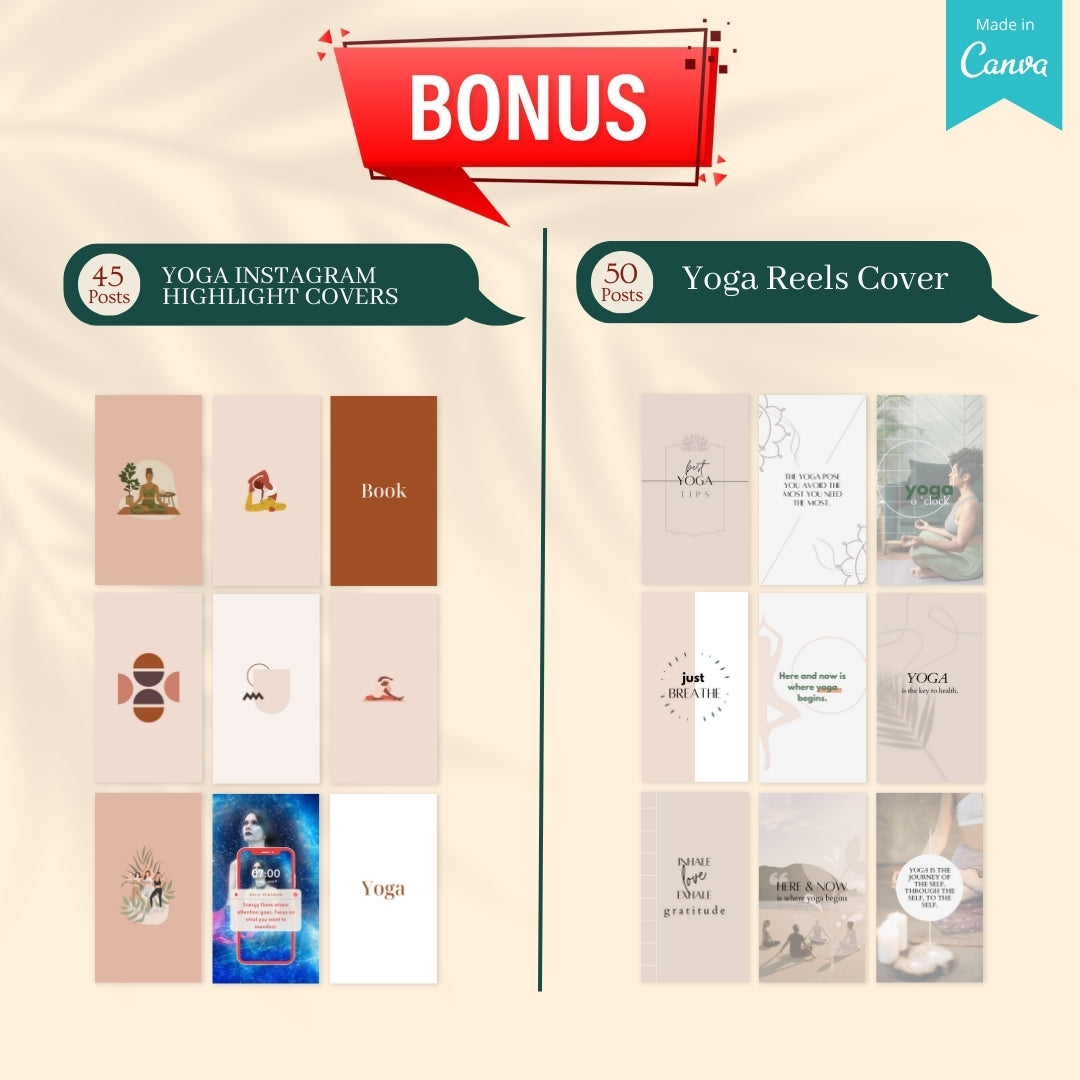 Yoga Bundle - Social Media Templates Yoga Bundle
