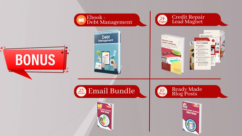 700+ Credit Repair Posts - Social Media Templates