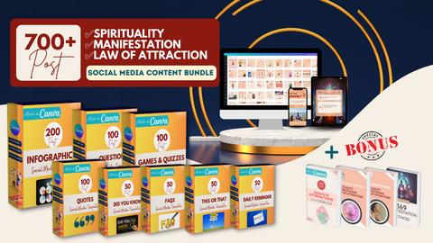 Spirituality/ Manifestation/ Law Of Attraction Bundle- Social Media Templates