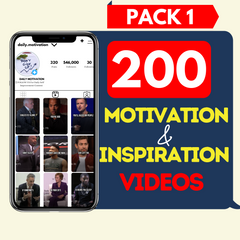 200 Motivation Videos - Pack