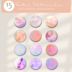 Pastel Instagram Highlight - 75 Template Covers