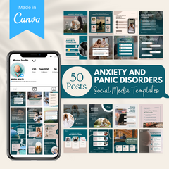 50 Anxiety And Panic Disorders - Social Media Templates