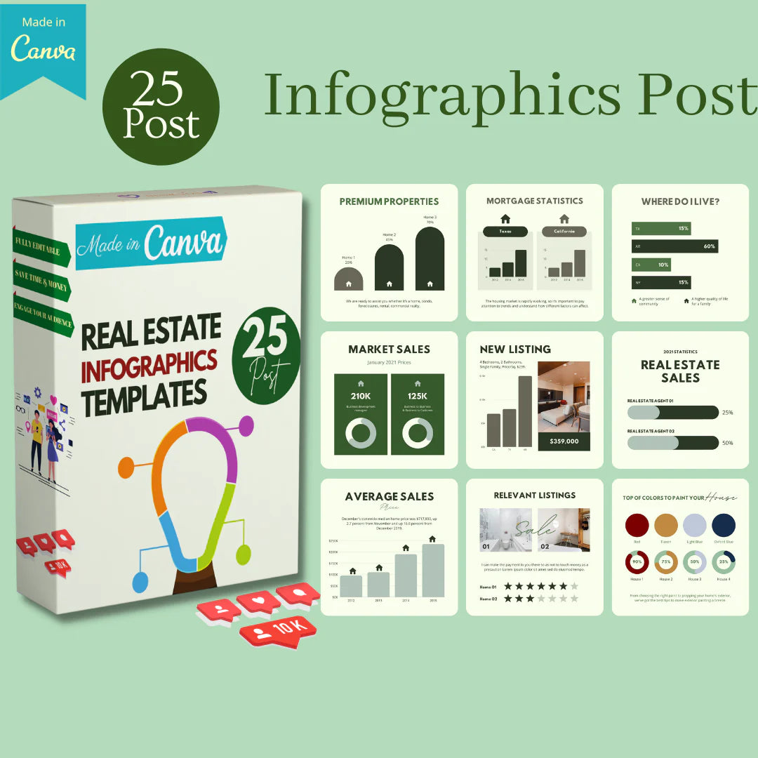350 Real Estate - Canva Editable Templates