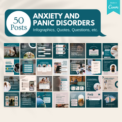 50 Anxiety And Panic Disorders - Social Media Templates