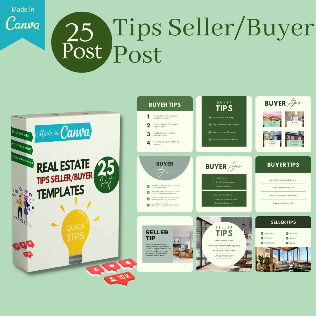 350 Real Estate - Canva Editable Templates