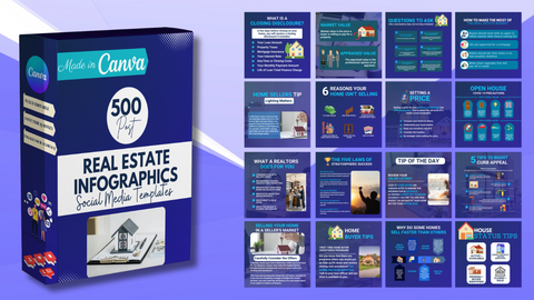 500 Real Estate Infographics - Social Media Template