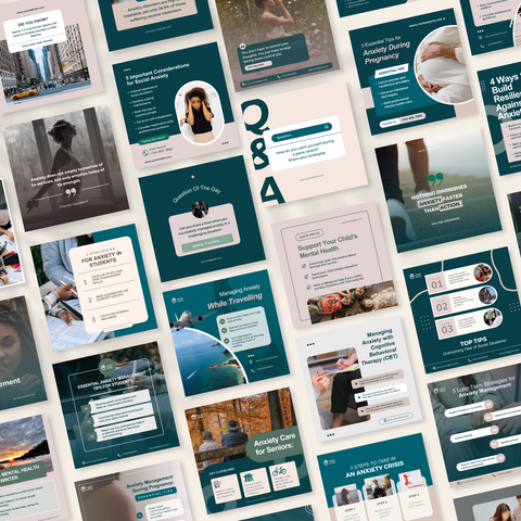 50 Anxiety And Panic Disorders - Social Media Templates