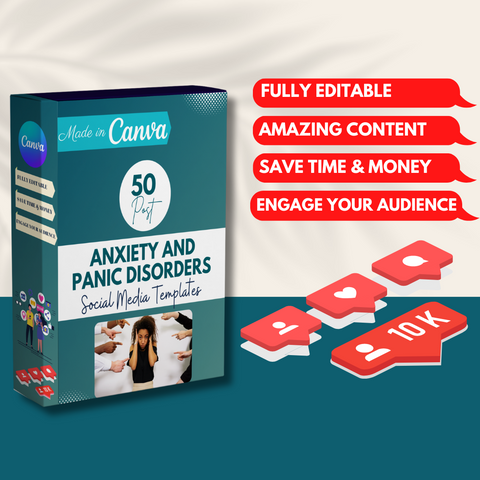 50 Anxiety And Panic Disorders - Social Media Templates