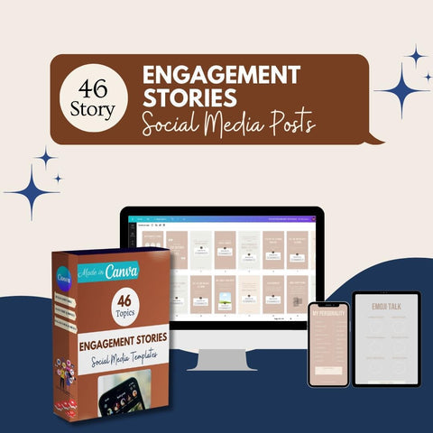 46 STORIES ENGAGEMENT INSTAGRAM - Social Media Templates