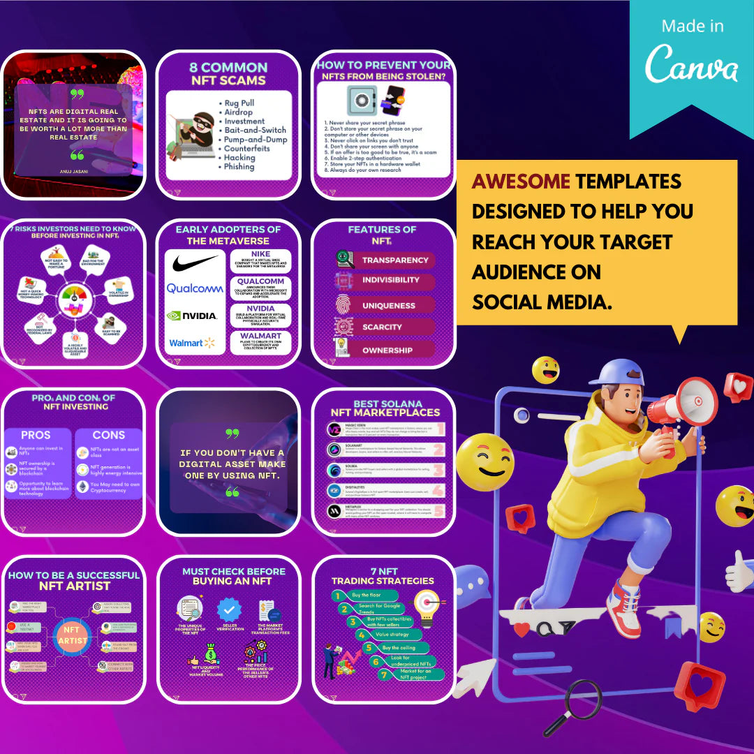 NFT Templates - Canva Editable