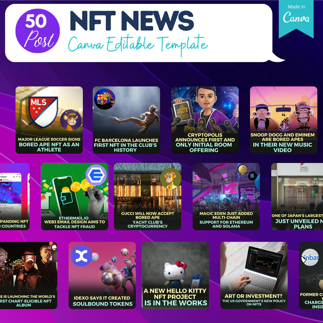 NFT Templates - Canva Editable