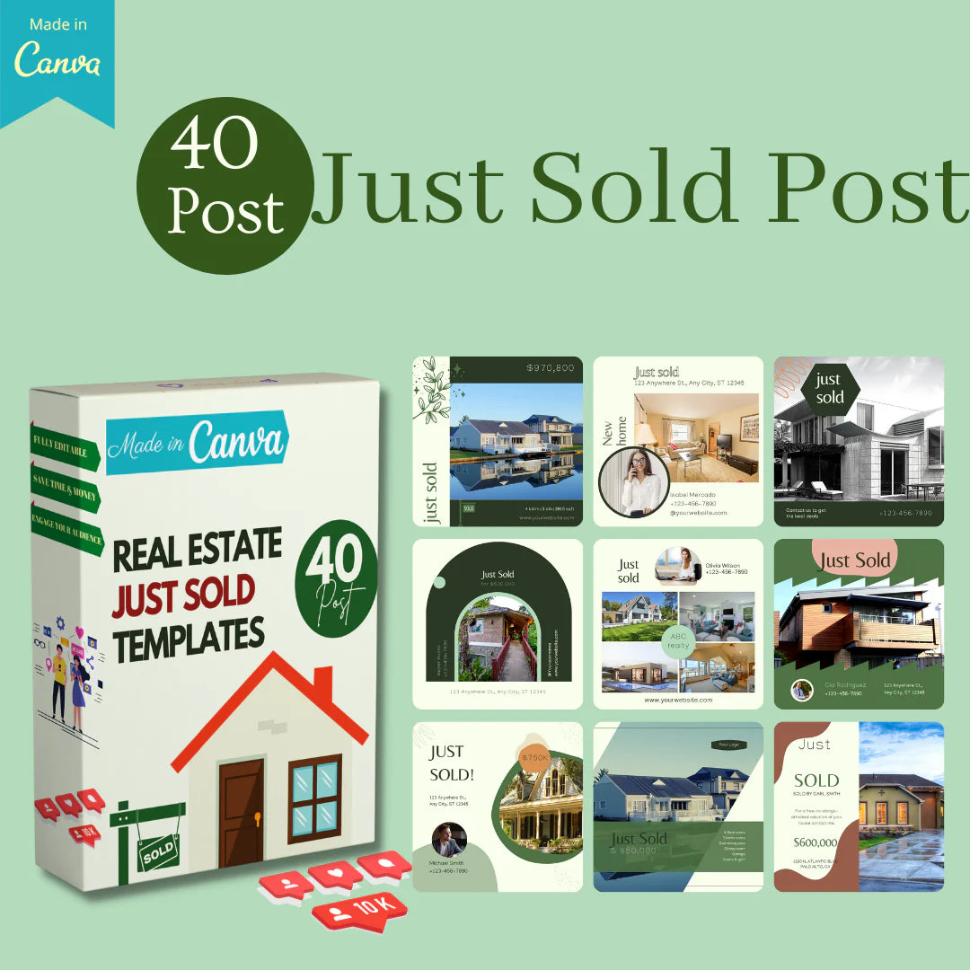 350 Real Estate - Canva Editable Templates