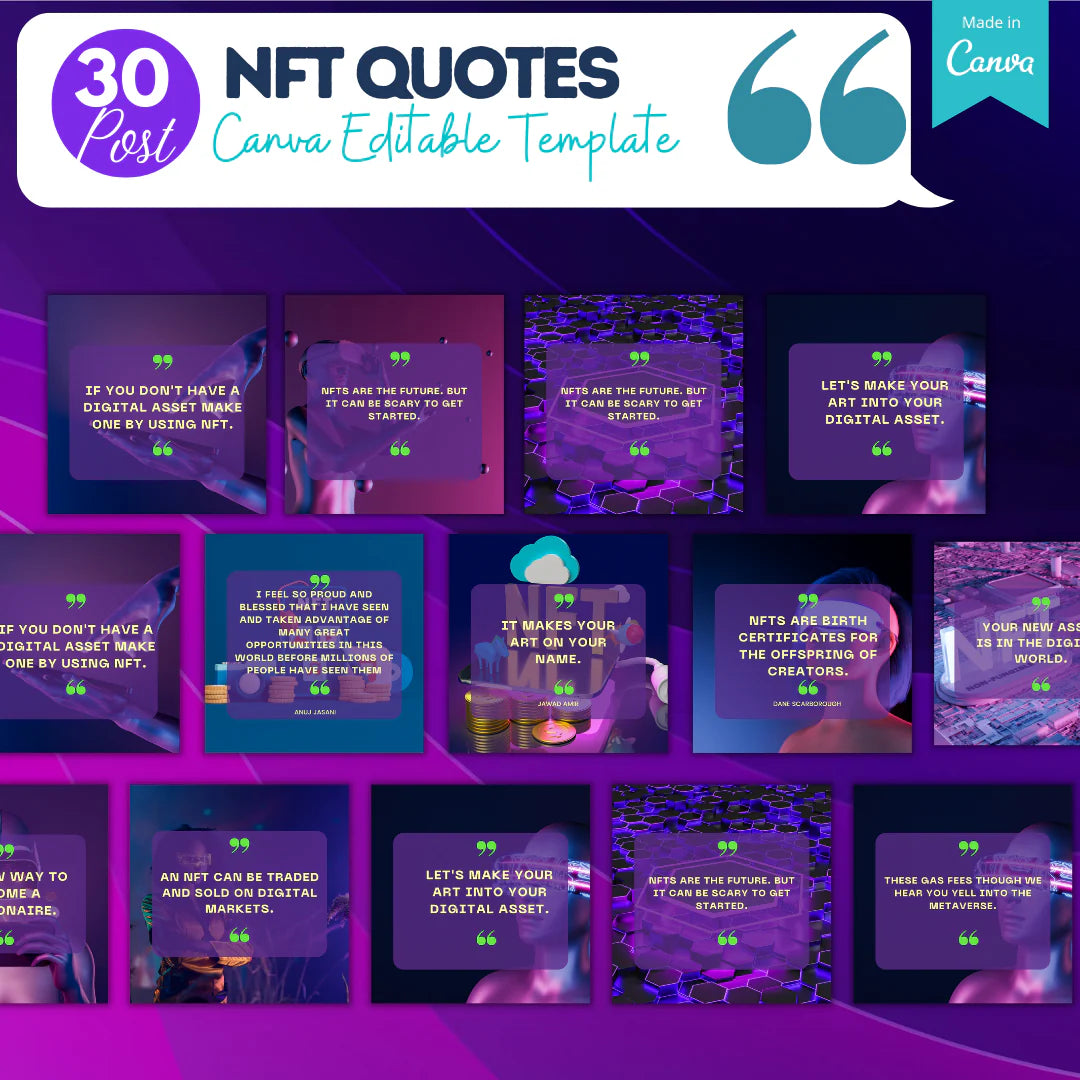 NFT Templates - Canva Editable