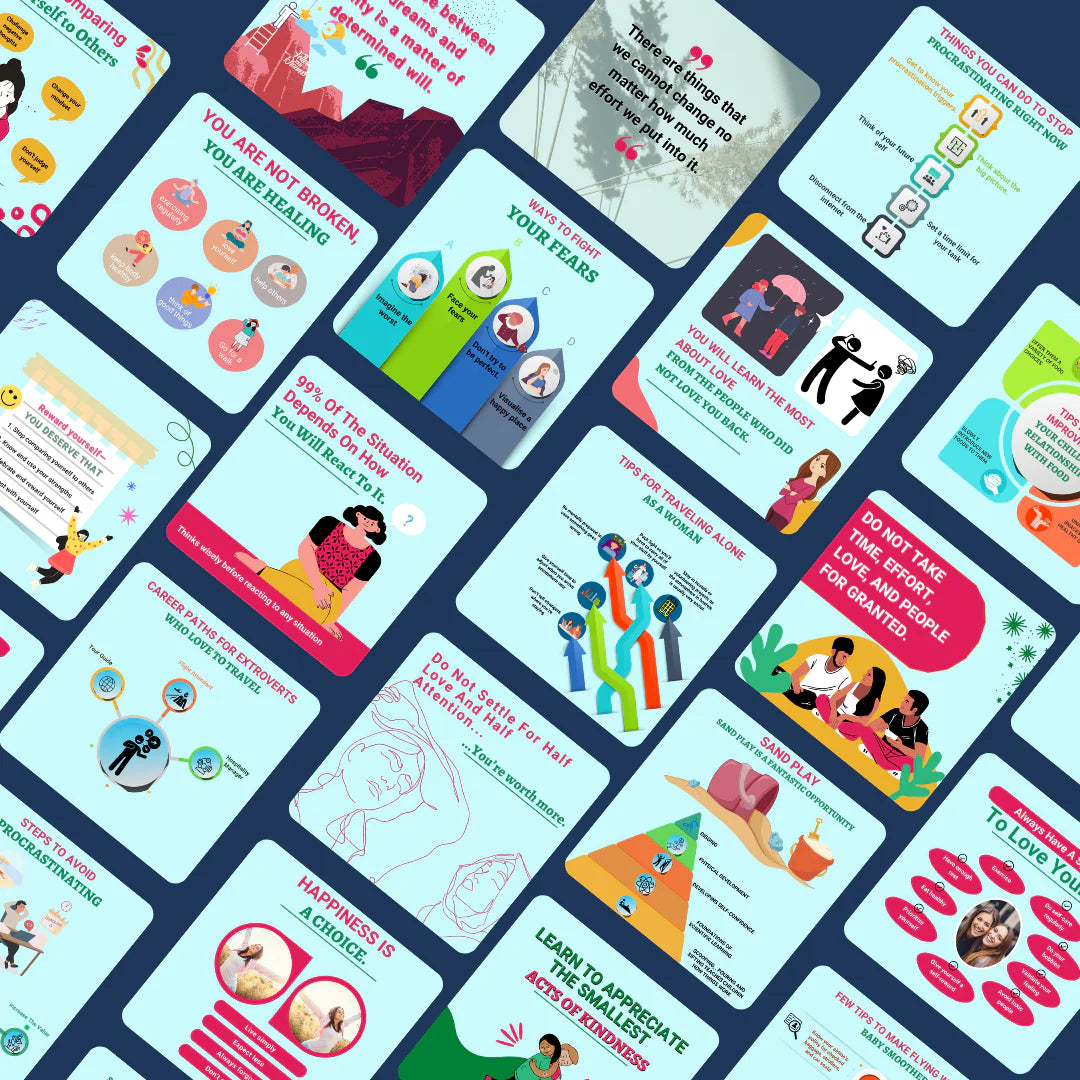 200 Lifestyle Posts - Canva Editable Templates