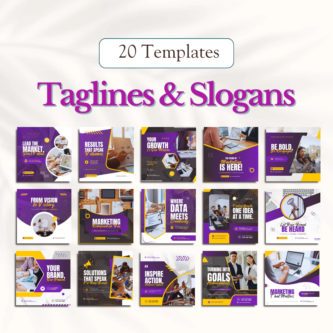 Marketing Canva Templates Bundle – 300 Templates