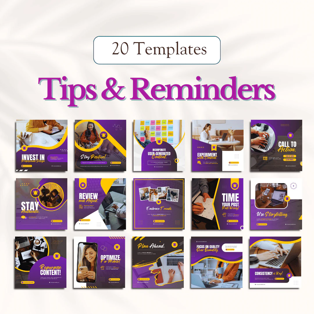 Marketing Canva Templates Bundle – 300 Templates